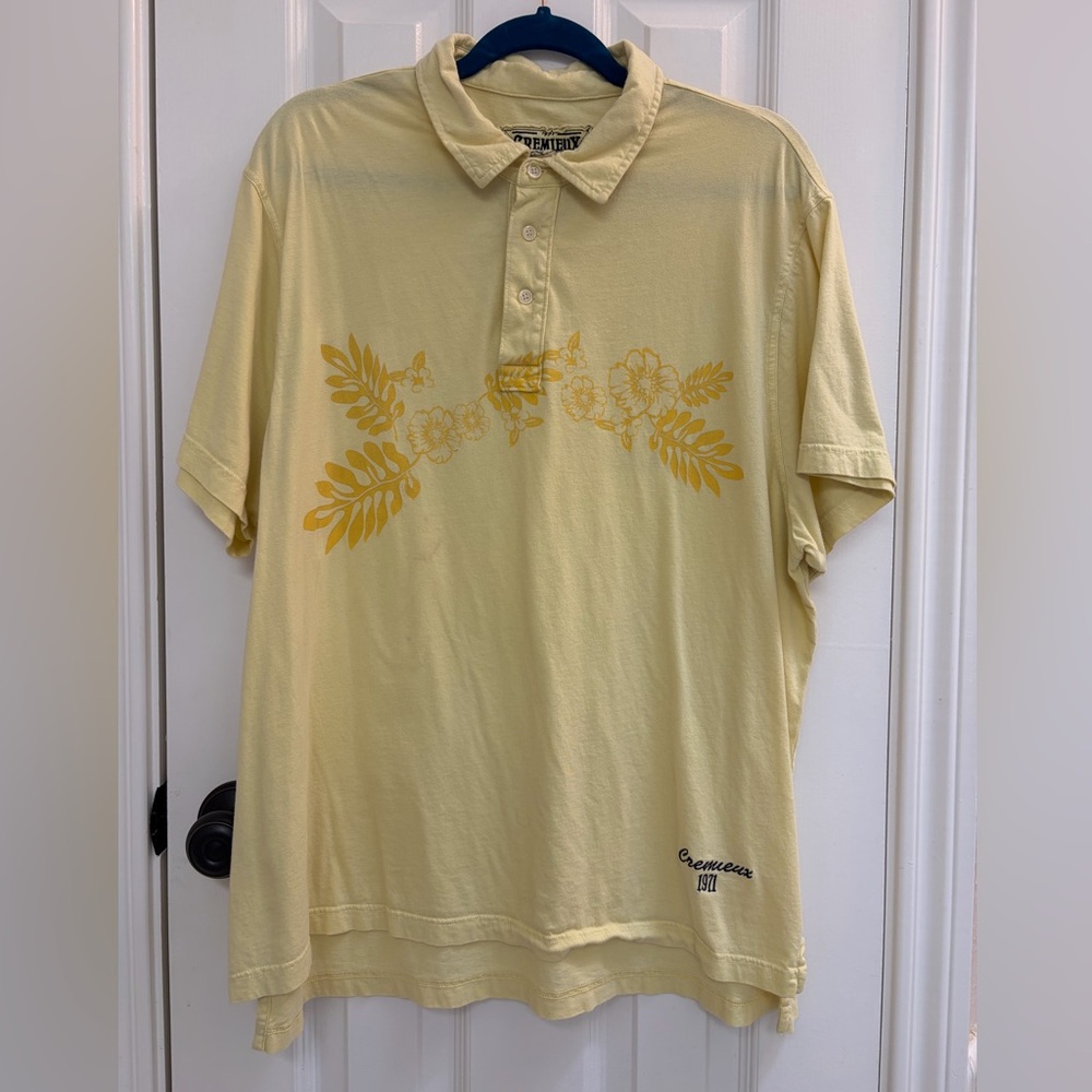 Daniel Cremieux Yellow Floral Polo Shirt